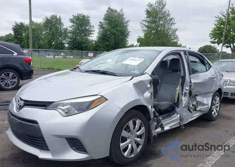 2016 Toyota Corolla Le from USA, damaged, VIN 2T1BURHEXGC567494
